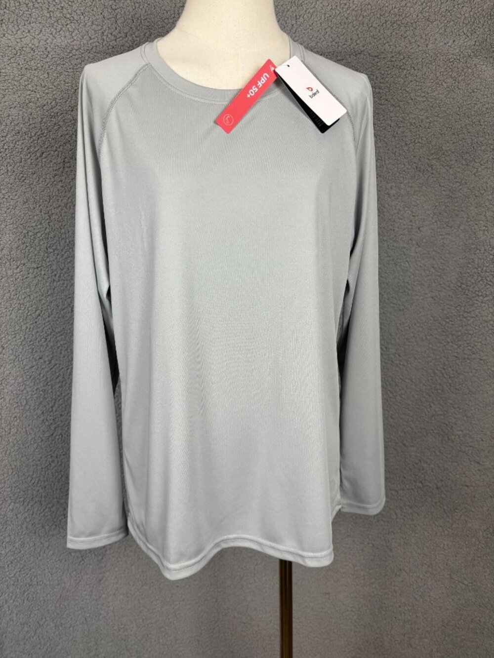 Baleaf Gray Long Sleeve Shirt UPF 50+ Performance Activewear Run/Workout L NWTs